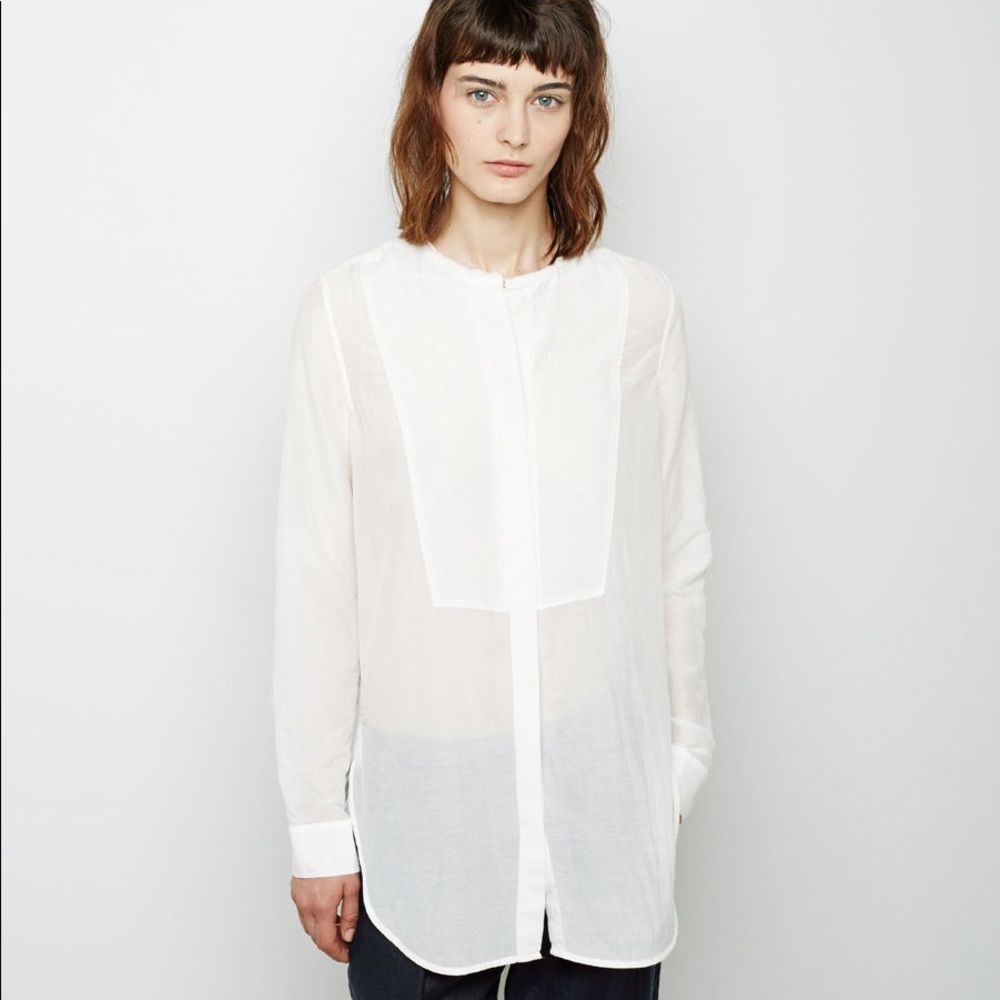 Raquel Allegra black sheer tunic, size 2 (medium)